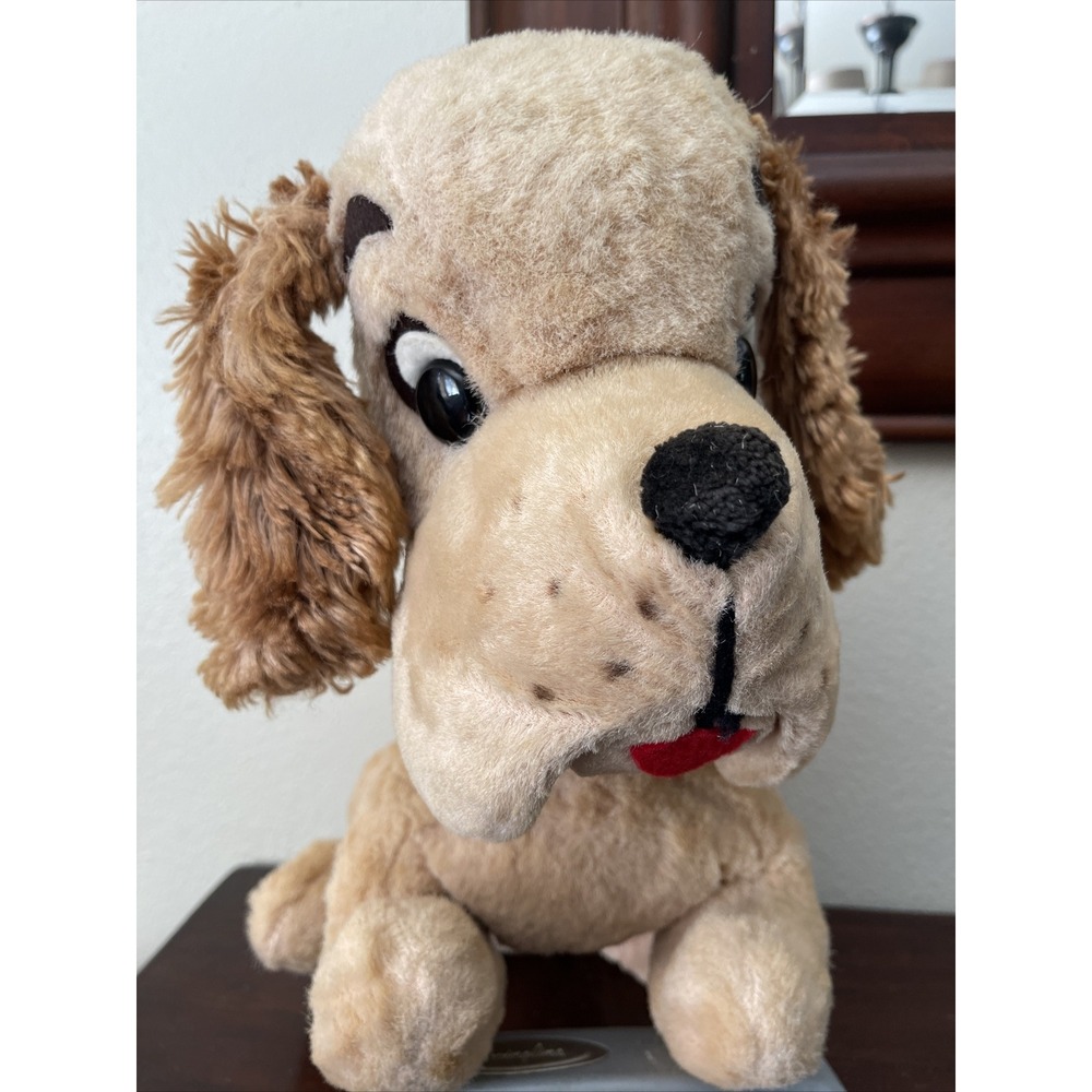 Vintage Stuffed Animal‎ Plush Dog Toy Master 1960s Cocker Spaniel Hound AS IS